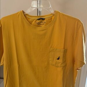 Nautica Men's Short Sleeve Yellow Tee